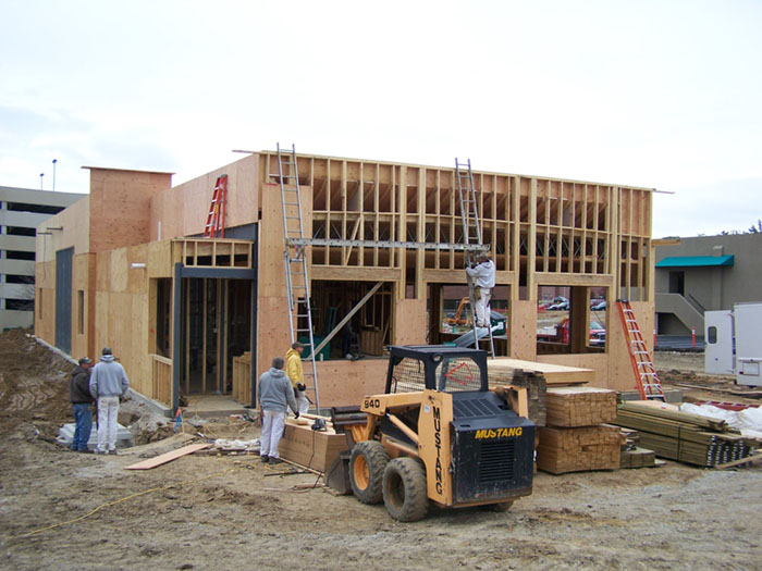 McDonalds Exterior frame with Construction Crew