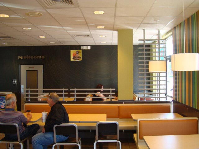 McDonalds Interior patrons dining
