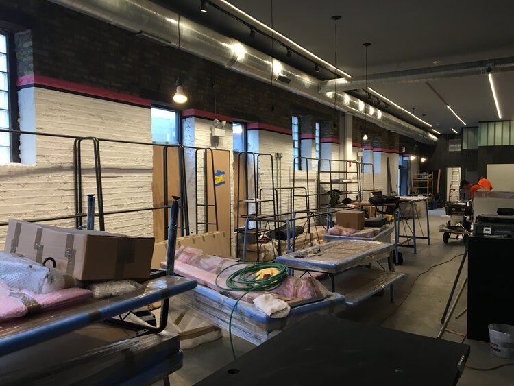 Rapha Cycle Clubs interior construction