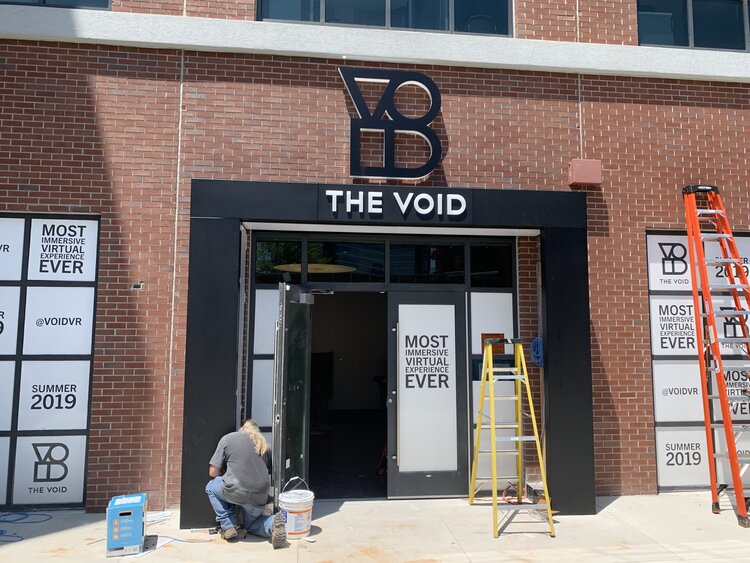 The Void storefront construction