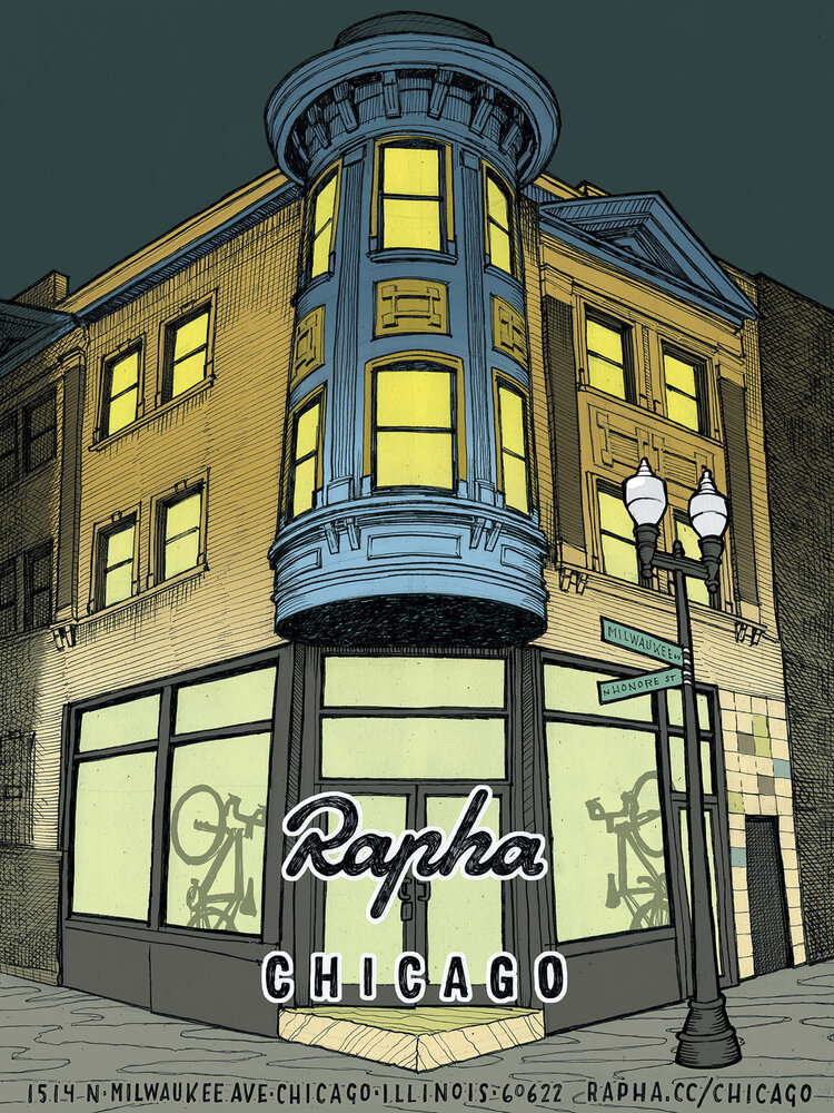 Rapha Cycle Clubs Chicago rendering
