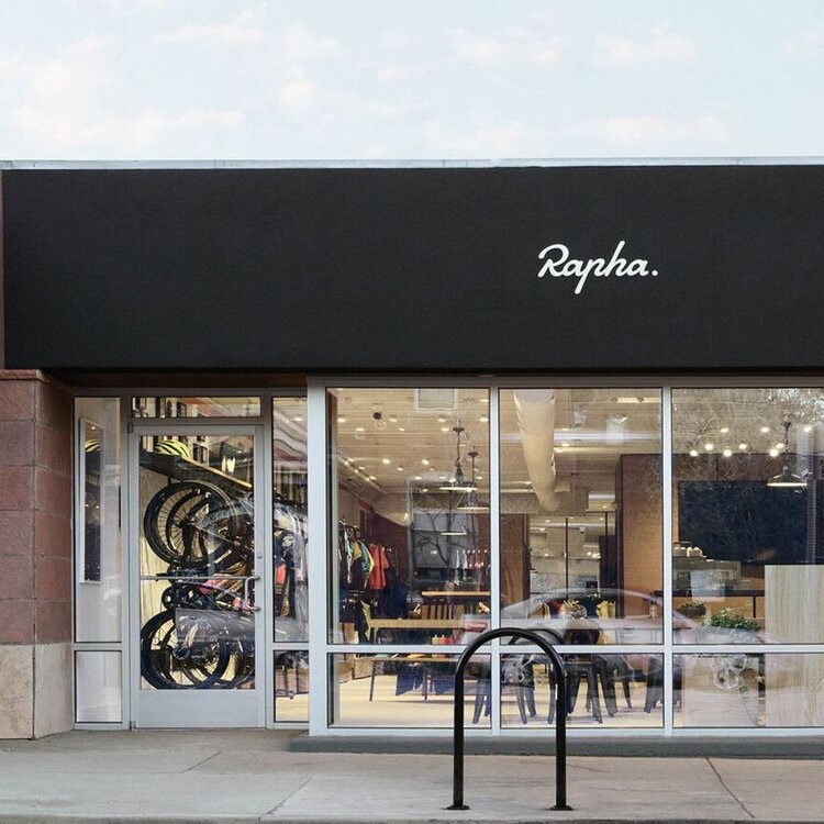 Rapha Cycle Clubs exterior storefront